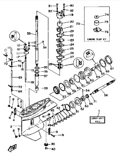 yamaha outboard parts diagram